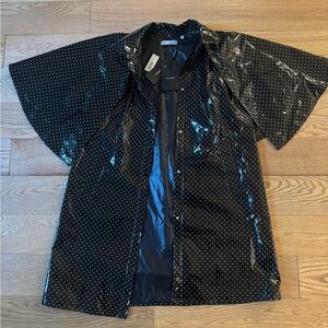 Dolce & Gabbana Black Polka Dot Rain Poncho